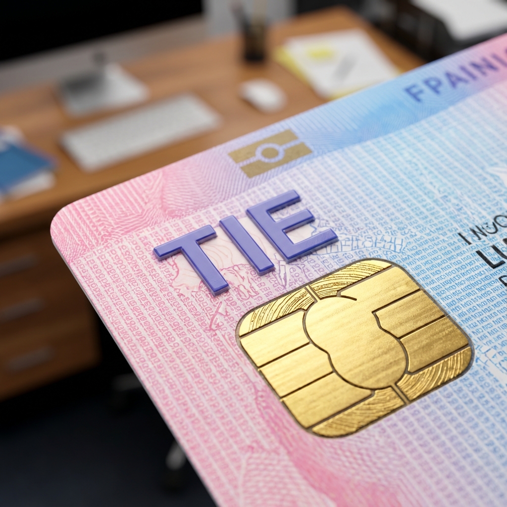 Tarjeta TIE Plástico Macro